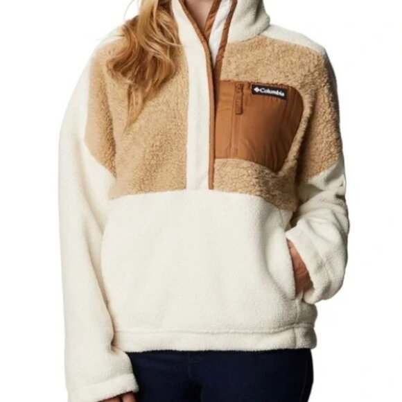Columbia Lodge Sherpa Pullover in Chalk Beach NWT - Picture 3 of 6